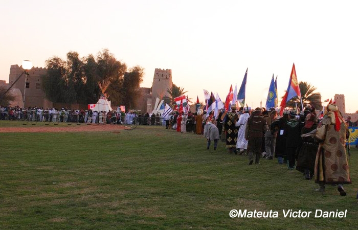 Parade of Nations at the Third Festival of falconry
