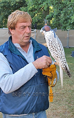 Craig Hendee at the Festival of Falconry