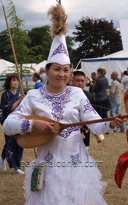 Chapayev Anna at the  Festival of Falconry