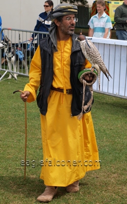 Beduin falconer at the  Festival of Falconry
