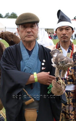 Mr. Tagomori Japanese grand master of falconry