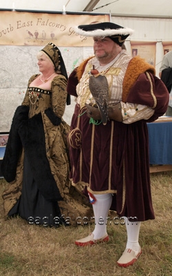 King Henery at the  Festival of Falconry