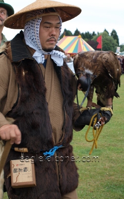 Japanese falconer,  Festival of Falconry